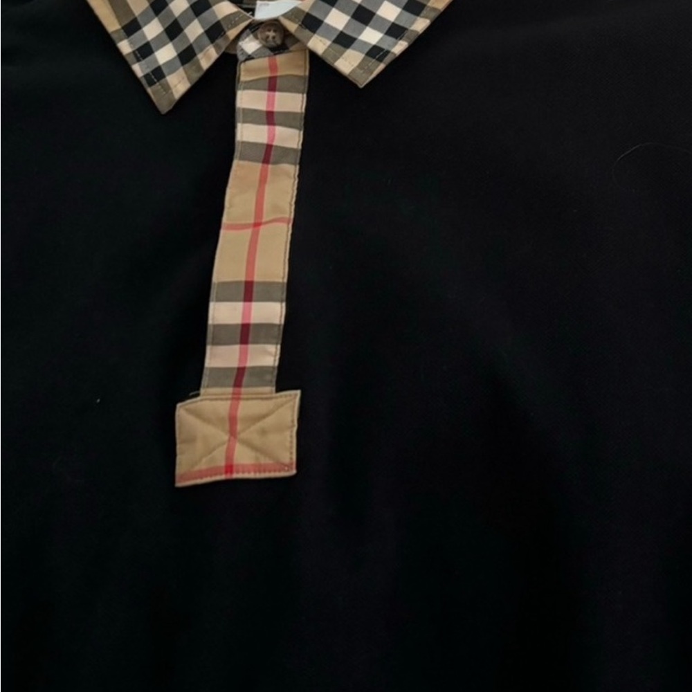 Burberry Black T-Shirt with Logo Patch